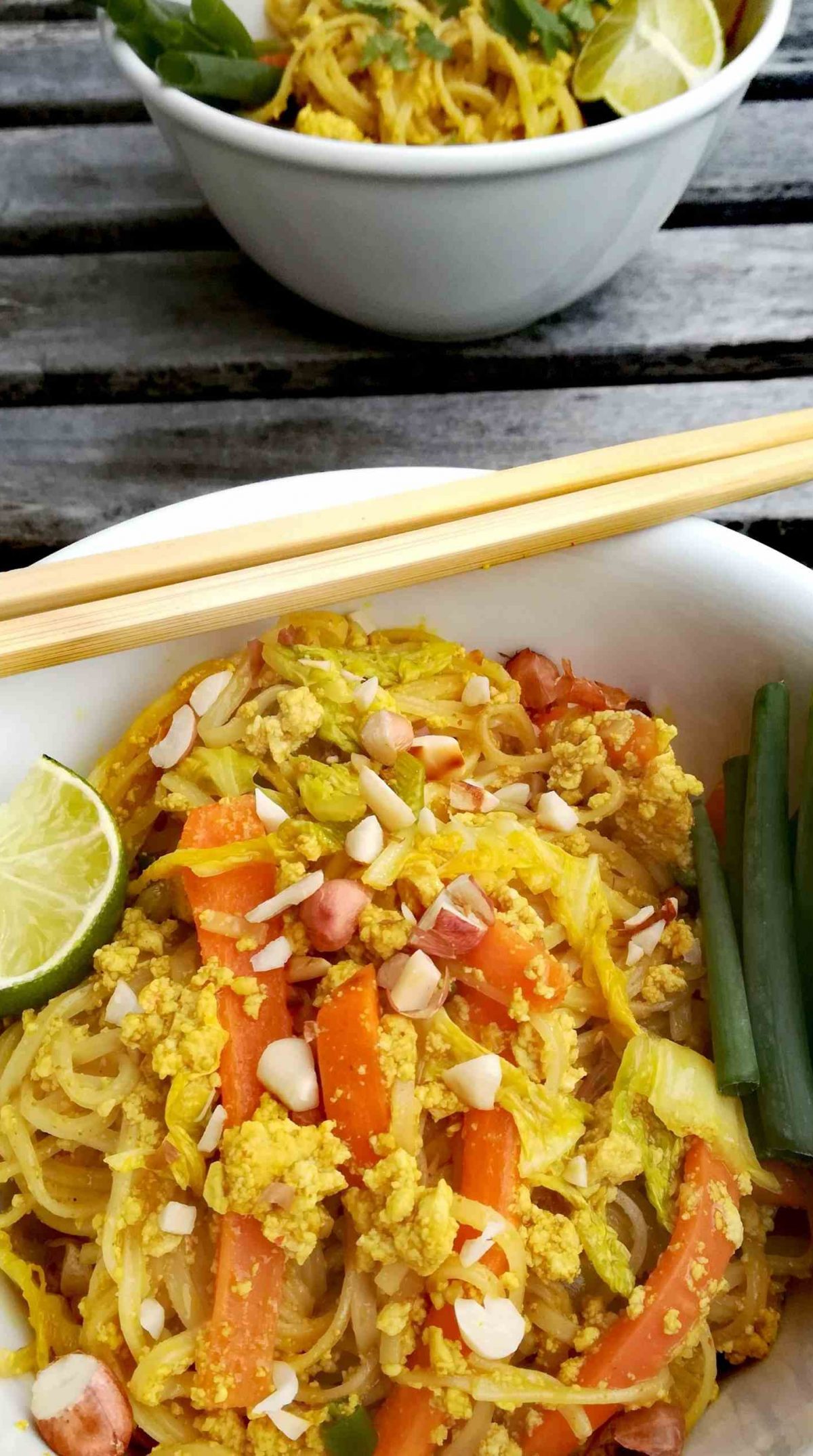 Veganes Pad Thai mit Tofu