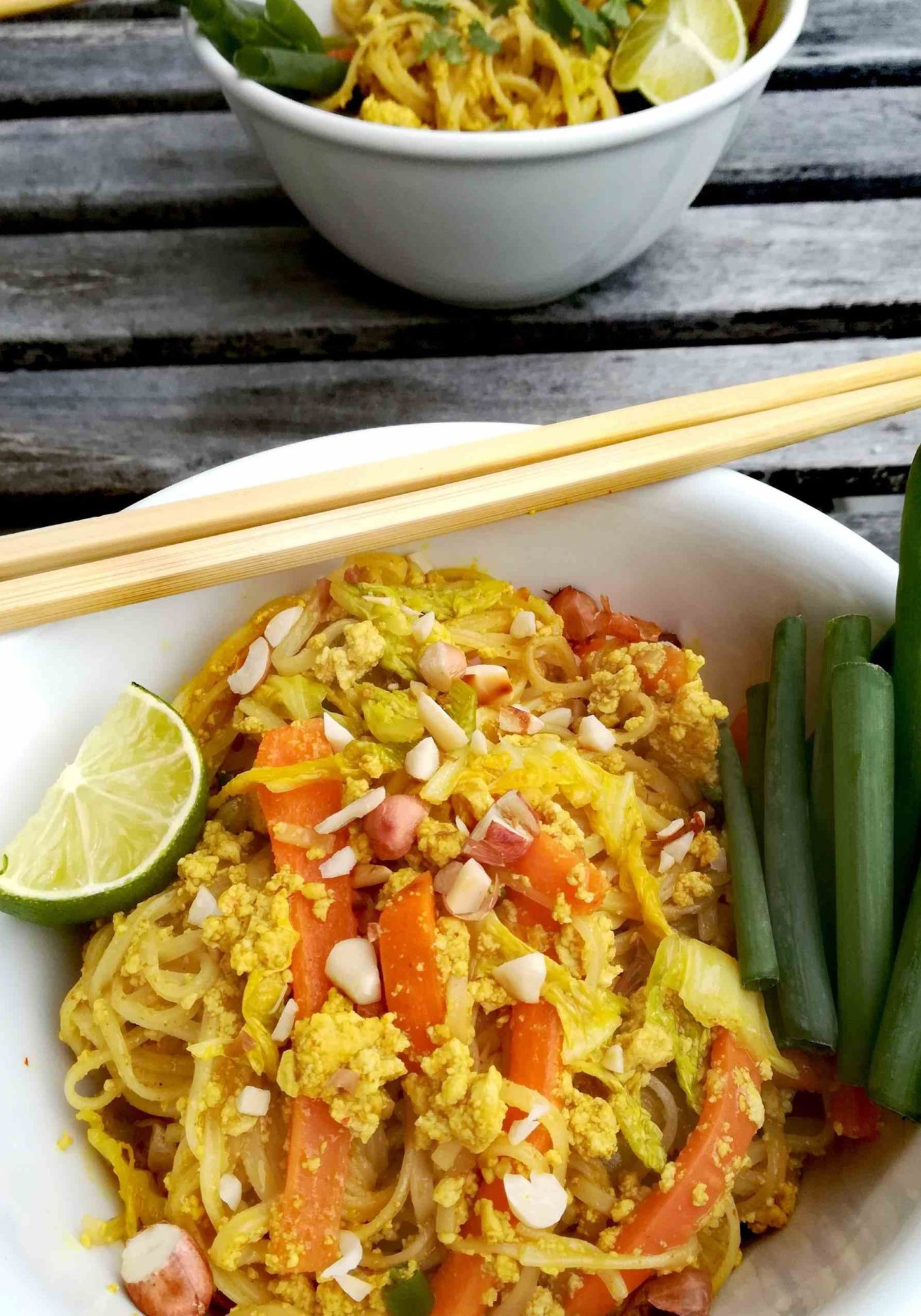 Veganes Pad Thai mit Tofu