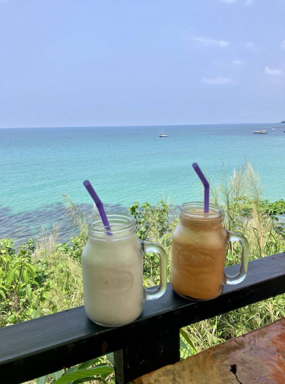 Smoothie Thailand Smoothie mit Meerblick Thailand